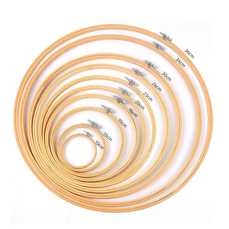Embroidery Ring Sizes - Bambu Bordado Hoop Ring, DIY Needlecraft,