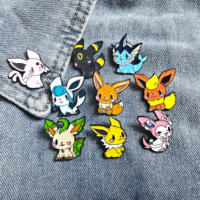 Embroidery Wallpaper - Conjunto de 9 Broches de Anime