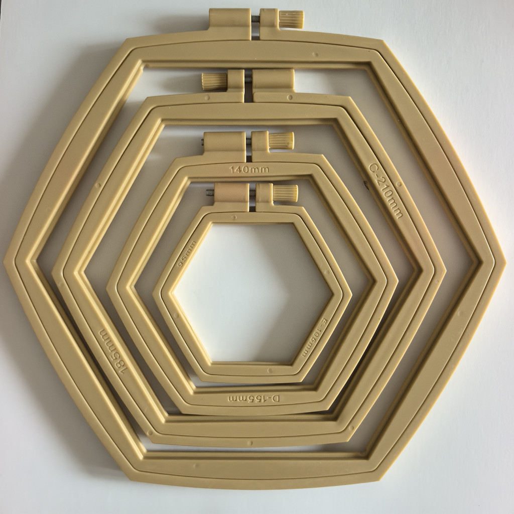 Embroidery Ring Sizes - Aros de Bordado Hexagonais, Aros de