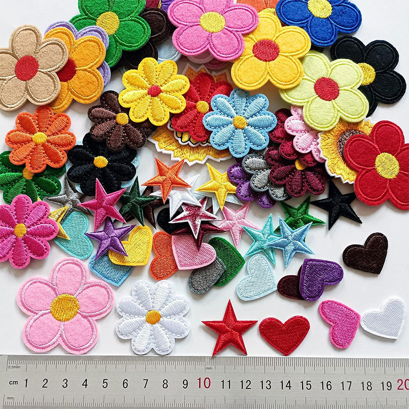 2-10 pçs flor ferro em remendo - Embroidery Daisy Flower avaliação e preço