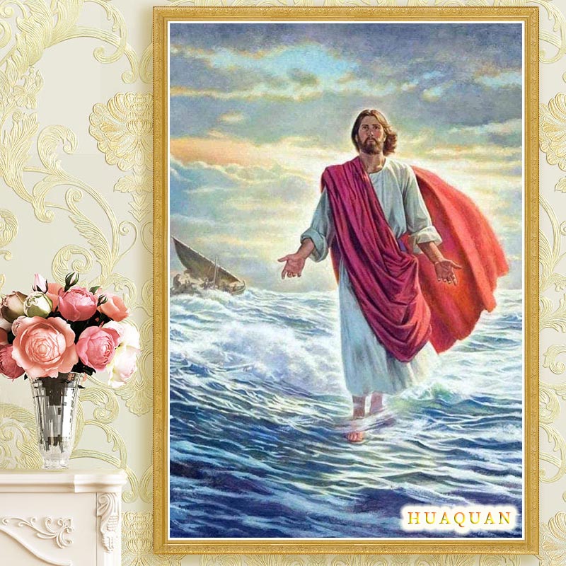Cristianismo jesus caminhou so - Embroidery Jesus avaliação e preço