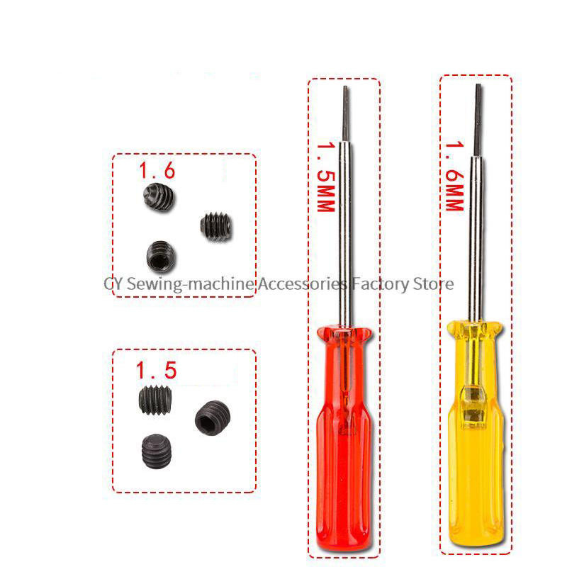 100 peças 1.5mm 1.6mm parafuso - Embroidery Yellow avaliação e preço