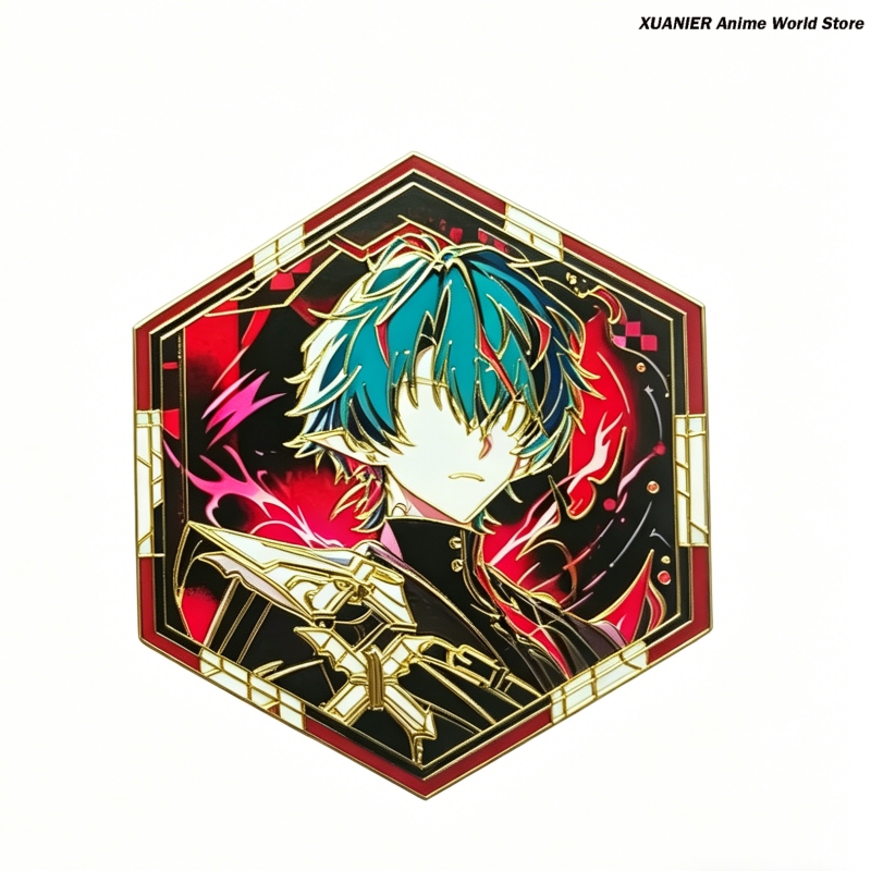 Crachá de Metal Anime Arknight - Embroidery Wallpaper avaliação e preço