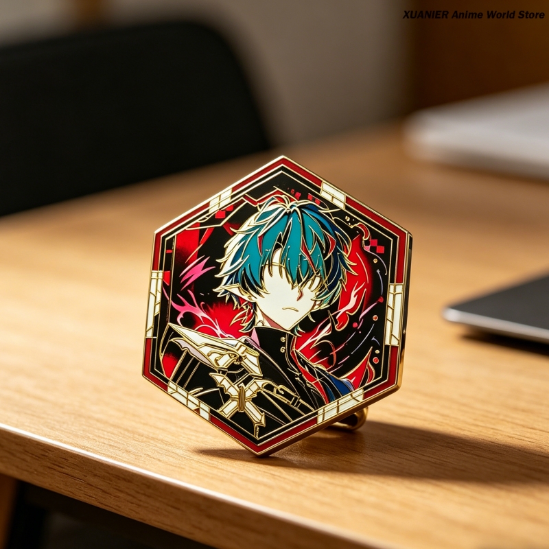 Crachá de Metal Anime Arknight - Embroidery Wallpaper avaliação e preço