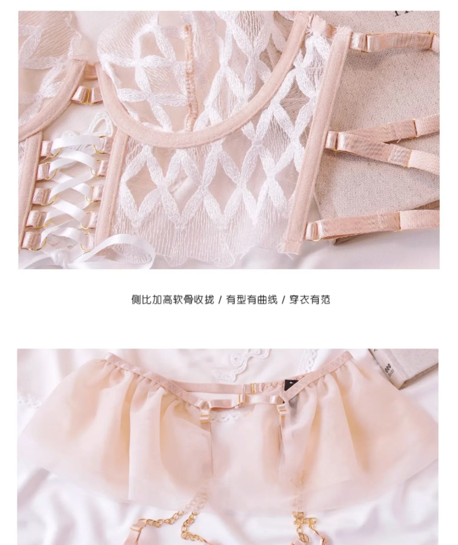 Conjunto De Lingerie De Malha  - Embroidery Ring Sizes avaliação e preço