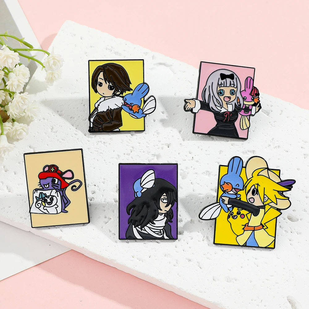 5 Peças de Broches de Personag - Embroidery Wallpaper avaliação e preço
