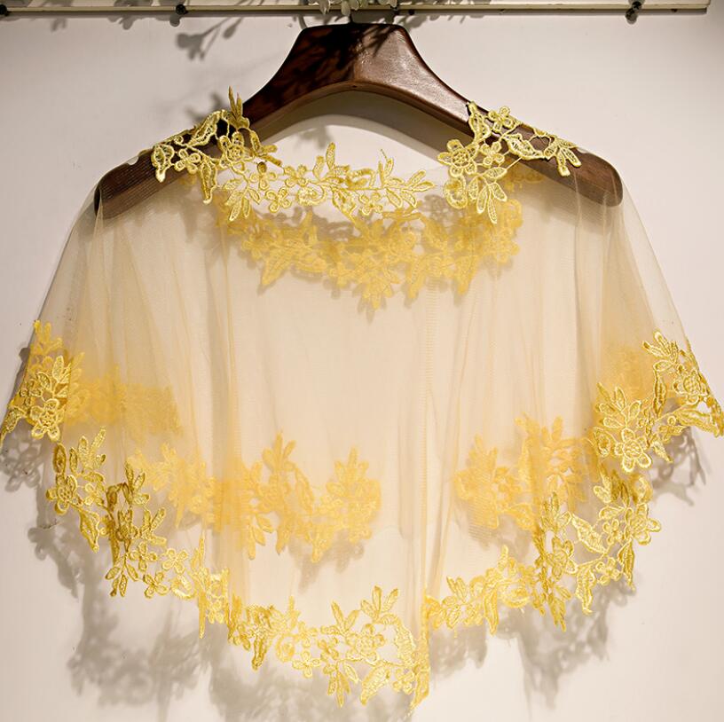 Pashmina feminina de malha ama - Embroidery Yellow avaliação e preço