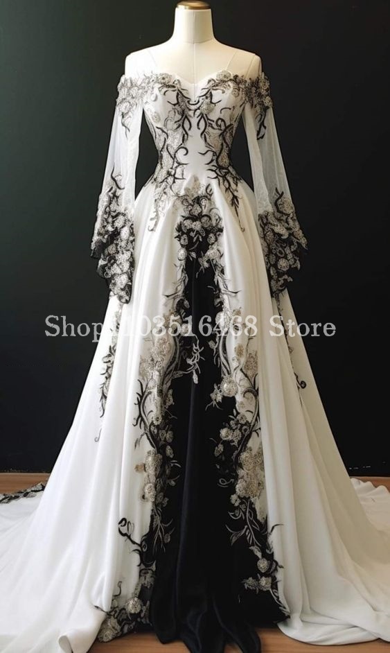 Vestido de casamento bordado f - Embroidery Flower Pattern avaliação e preço