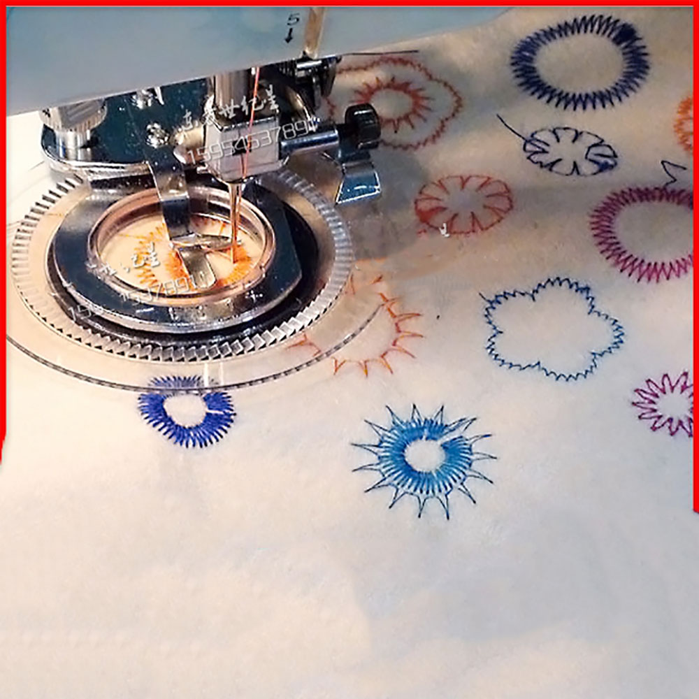 Casa multi-função máquina de c - Embroidery Daisy Flower avaliação e preço