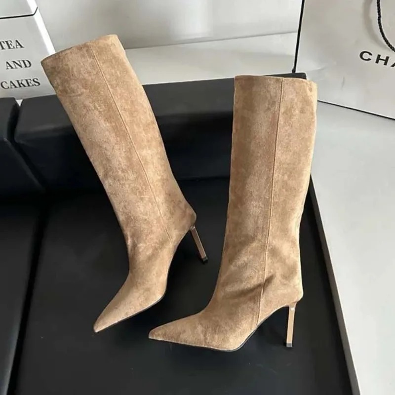Mulheres de luxo botas longas  - Embroidery Design Free avaliação e preço