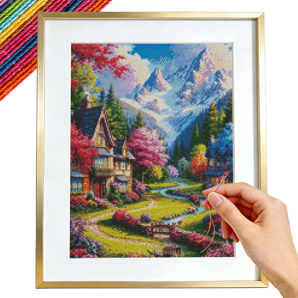 Kit de Bordado Paisagem de Cas - Embroidery Guide Paper avaliação e preço