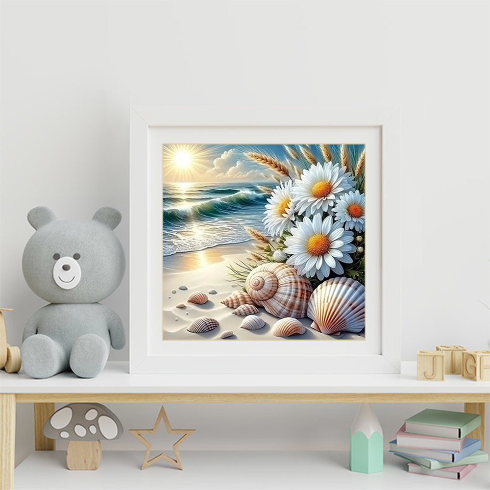 Pintura Diamante Paisagem Marí - Embroidery Daisy Flower avaliação e preço