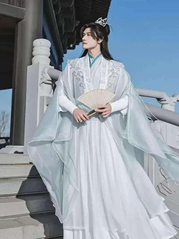 Hanfu Tradicional Chinês Mascu - Embroidery Skirt avaliação e preço