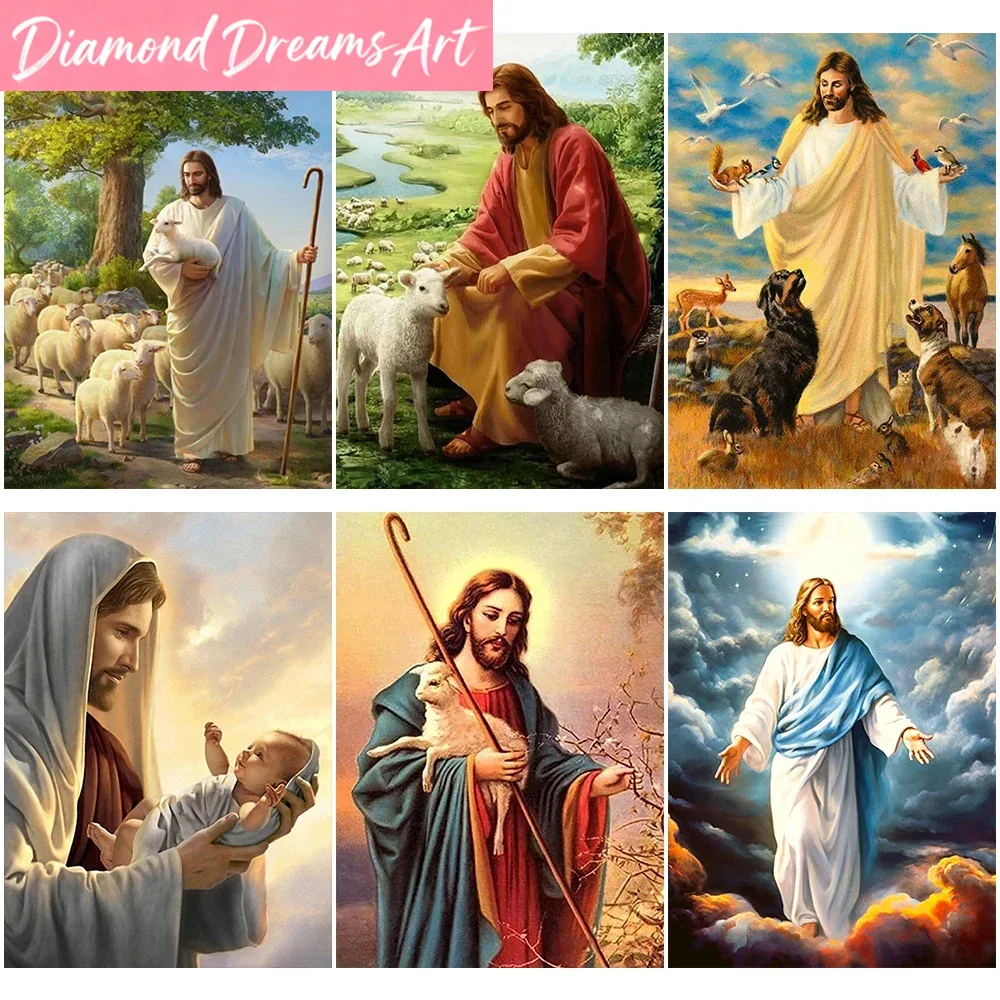 Pintura Diamante Cristã DIY Se - Embroidery Jesus avaliação e preço