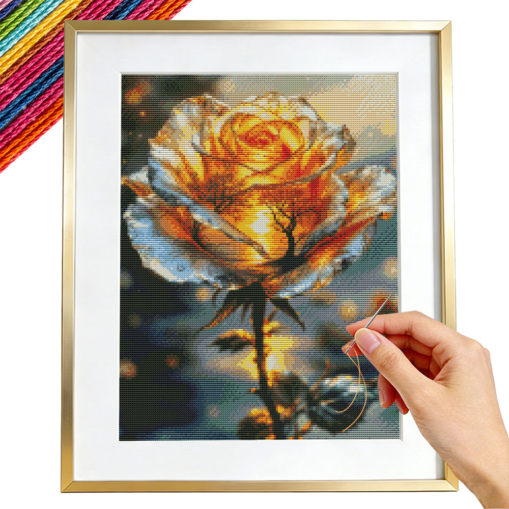 Kit de bordado 11ct, guia flor - Embroidery Guide Paper avaliação e preço