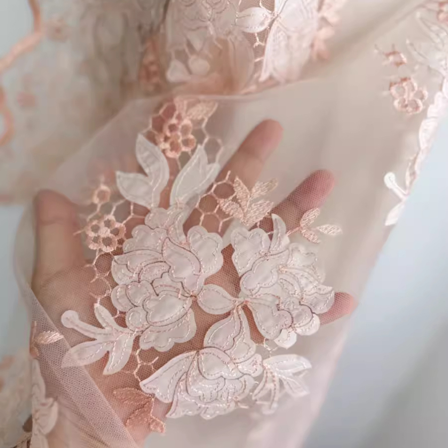 1 jarda tecidos de malha de al - Embroidery Skirt avaliação e preço