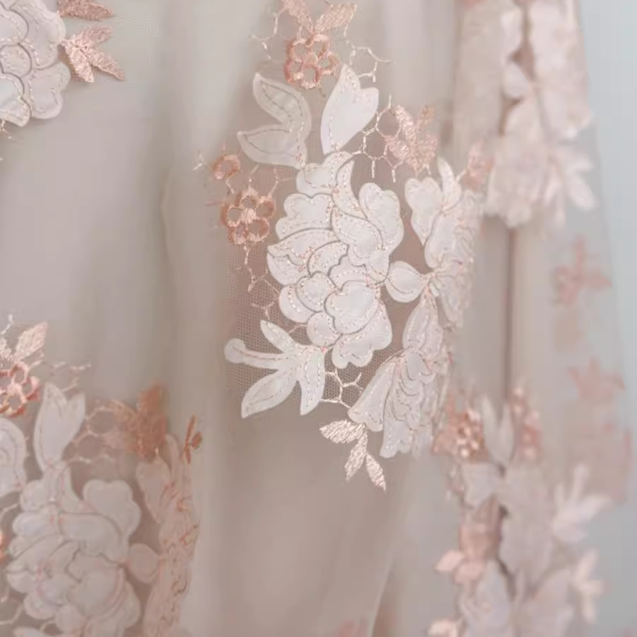 1 jarda tecidos de malha de al - Embroidery Skirt avaliação e preço