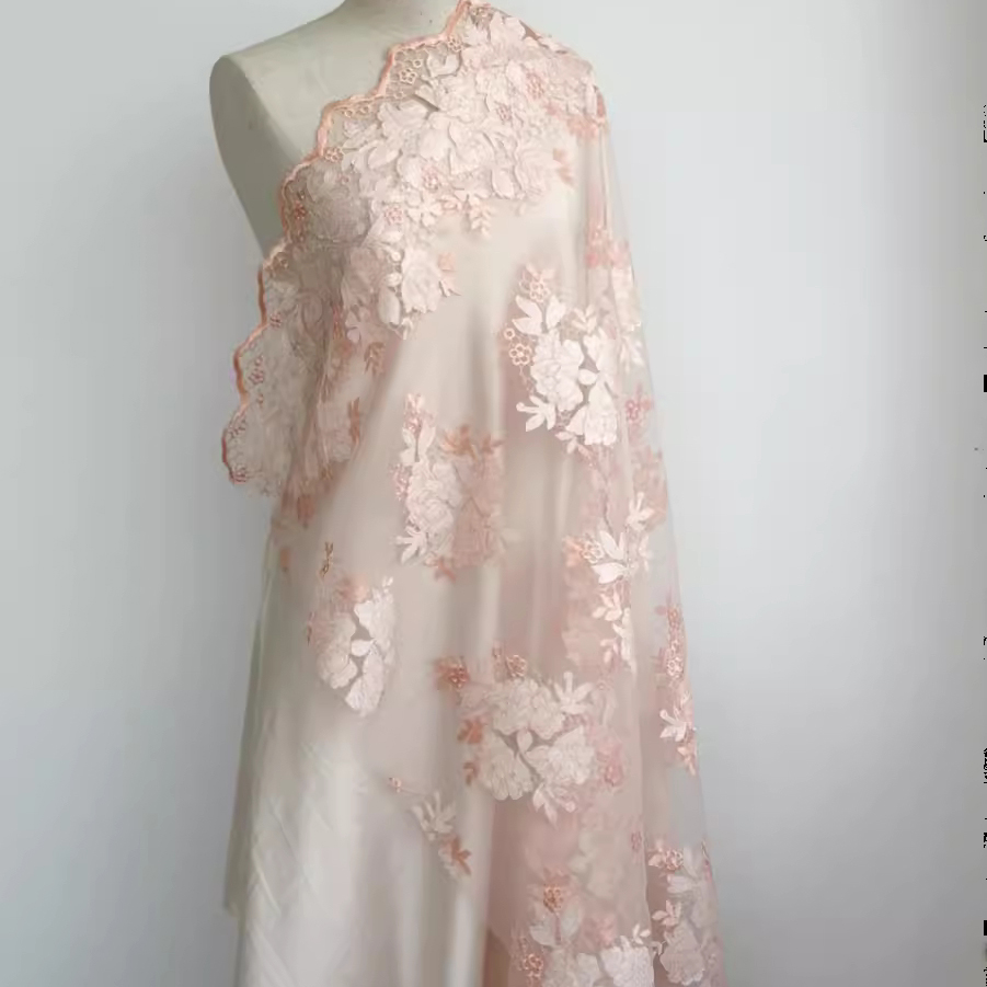 1 jarda tecidos de malha de al - Embroidery Skirt avaliação e preço