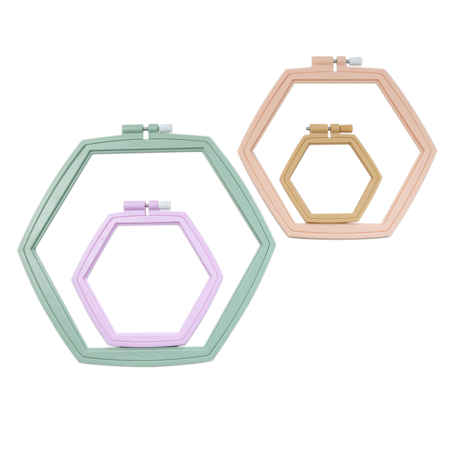 Aros de Bordado Hexagonais, Ar - Embroidery Ring Sizes avaliação e preço
