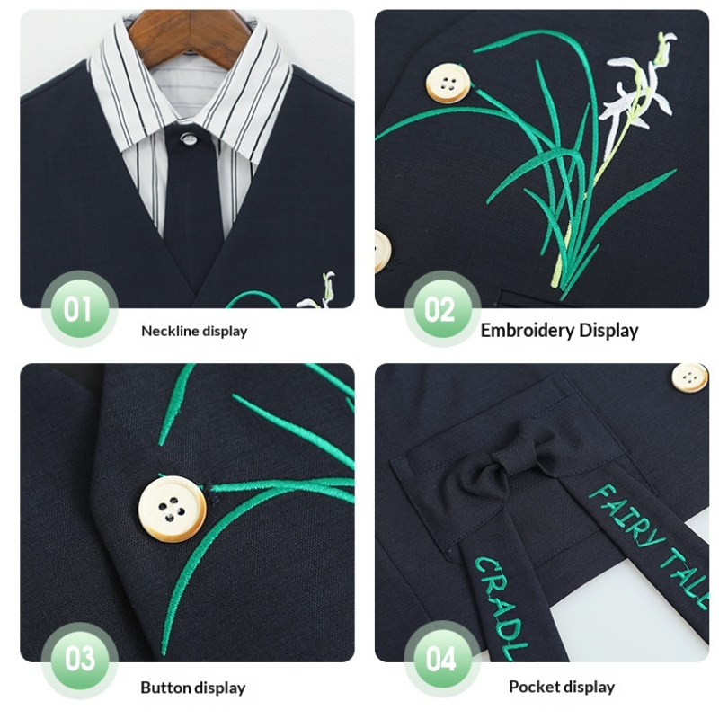 Conjunto de Terno Formal de Ve - Embroidery Ring Sizes avaliação e preço