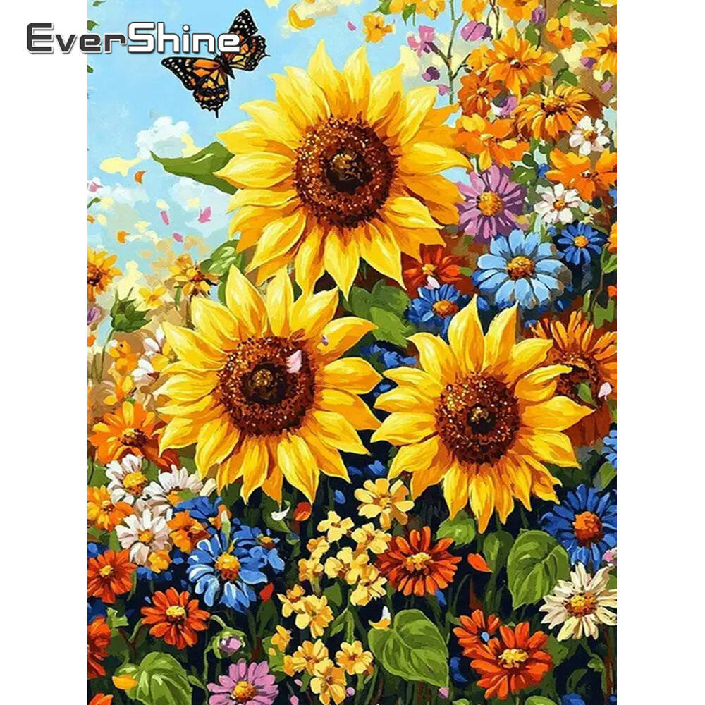 Disney pinturas diamante flor  - Embroidery Daisy Flower avaliação e preço