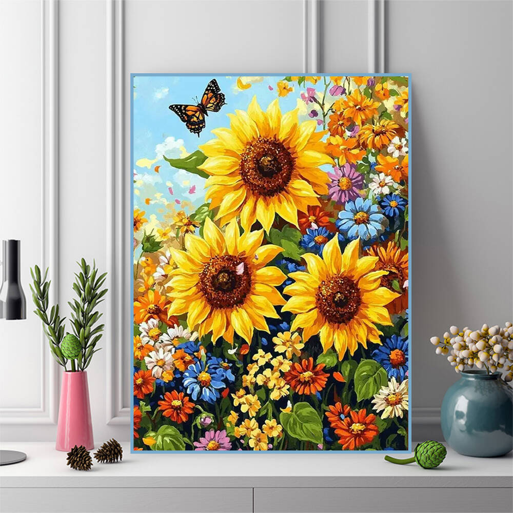 Disney pinturas diamante flor  - Embroidery Daisy Flower avaliação e preço