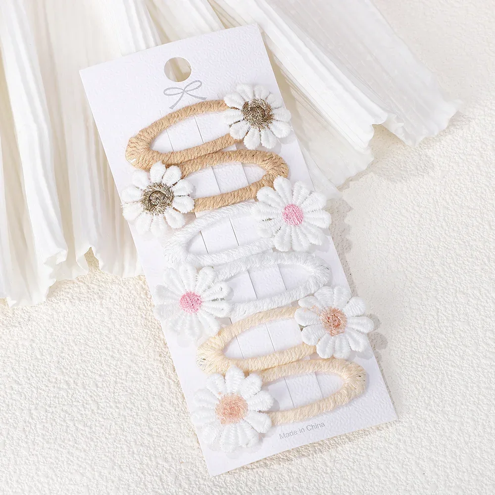 6 pçs bonito margarida flor gr - Embroidery Daisy Flower avaliação e preço