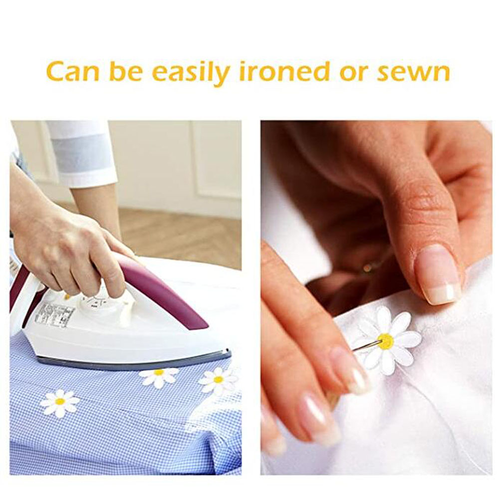 10 Peças de Apliques Termocola - Embroidery Daisy Flower avaliação e preço