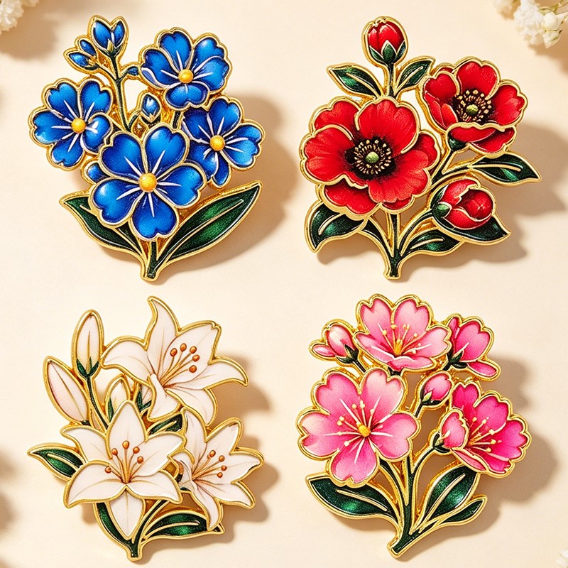 Broche Esmaltado Vintage Fofo  - Embroidery Wallpaper avaliação e preço
