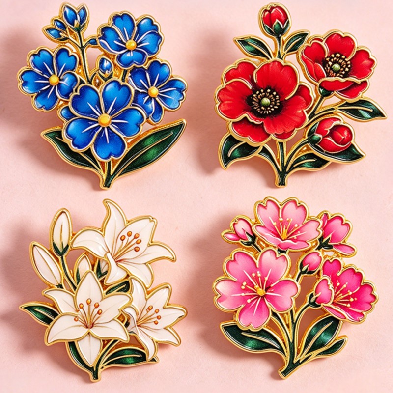 Broche Esmaltado Vintage Fofo  - Embroidery Wallpaper avaliação e preço