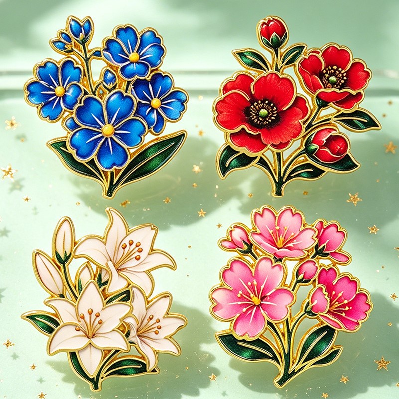 Broche Esmaltado Vintage Fofo  - Embroidery Wallpaper avaliação e preço