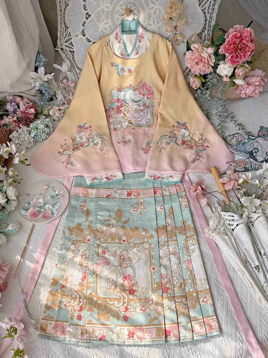 Novo hanfu feminino sistema mi - Embroidery Skirt avaliação e preço
