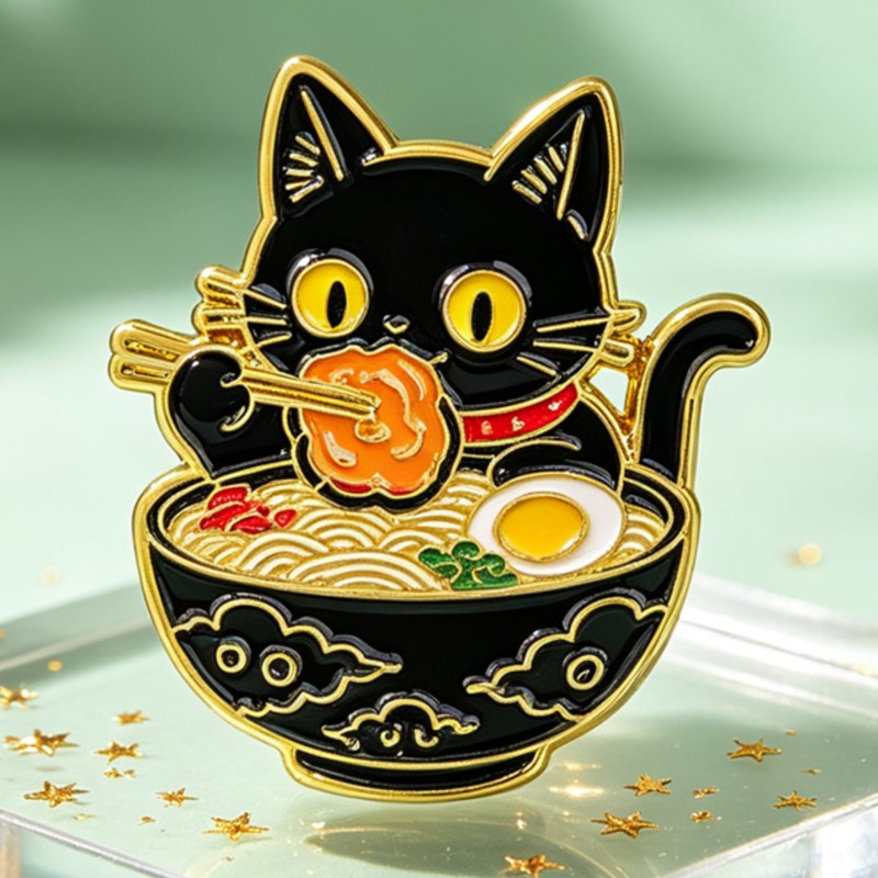 Broche de Esmalte de Gato Pret - Embroidery Wallpaper avaliação e preço