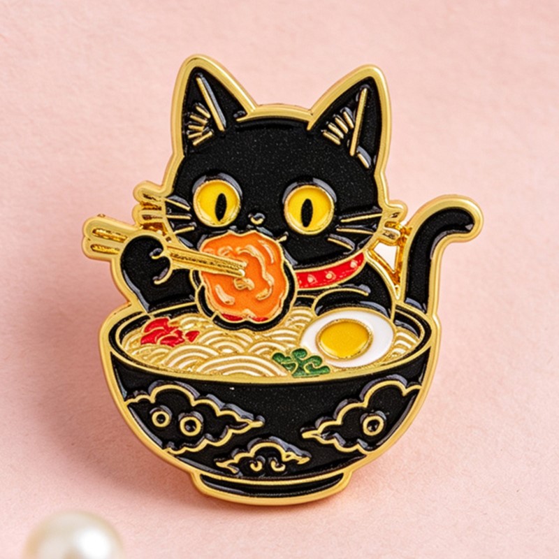 Broche de Esmalte de Gato Pret - Embroidery Wallpaper avaliação e preço