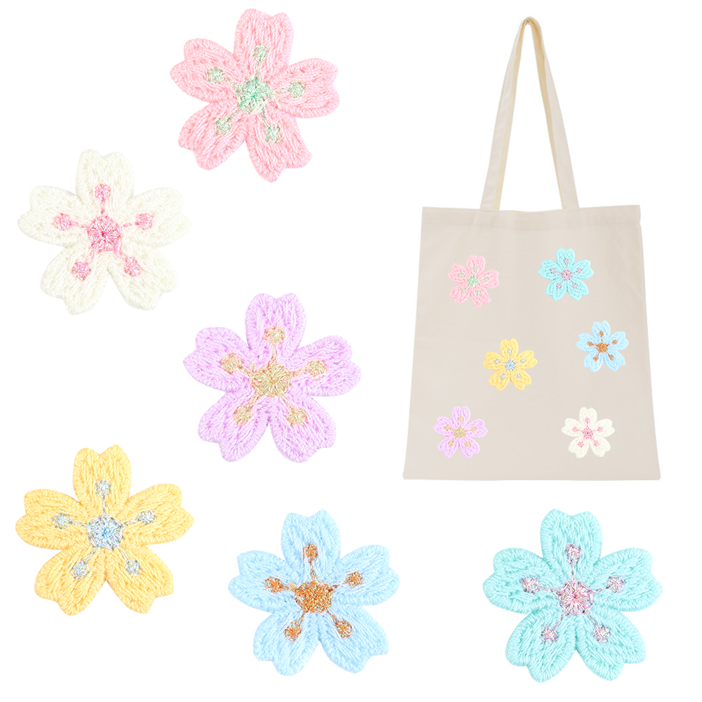 20 pçs/lote colorido 2.4cm bor - Embroidery Flower Pattern avaliação e preço
