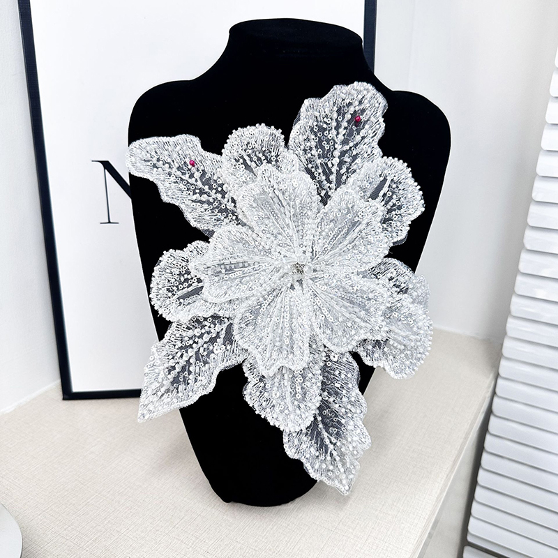 Aplique de Colarinho de Flor c - Embroidery Flower Pattern avaliação e preço